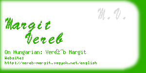 margit vereb business card